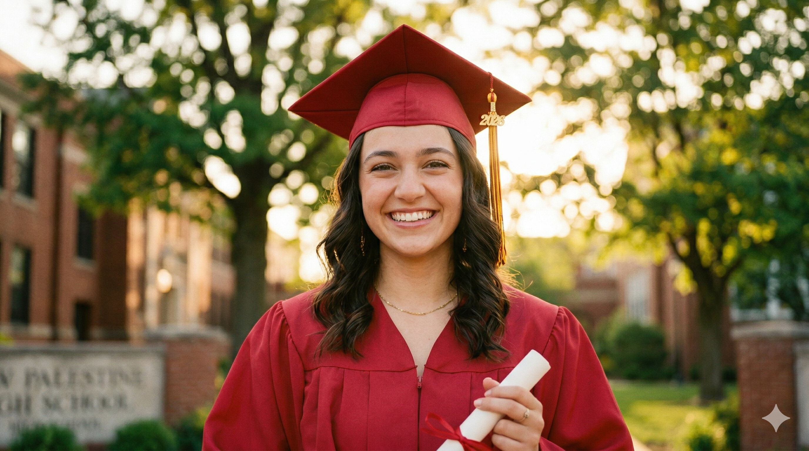 Cap and gown portrait